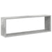Rafturi de perete cub, 4 buc., gri beton, 80x15x26,5 cm, PAL - WALTI WALTI