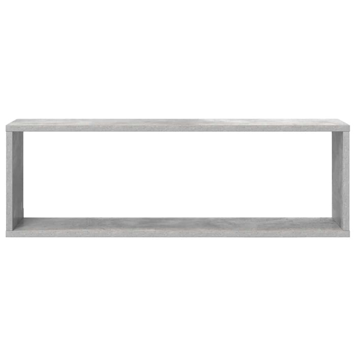 Rafturi de perete cub, 4 buc., gri beton, 80x15x26,5 cm, PAL - WALTI WALTI