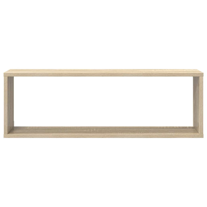 Raft de perete cub 4 buc. alb&stejar sonoma 80x15x26,5 cm PAL WALTI