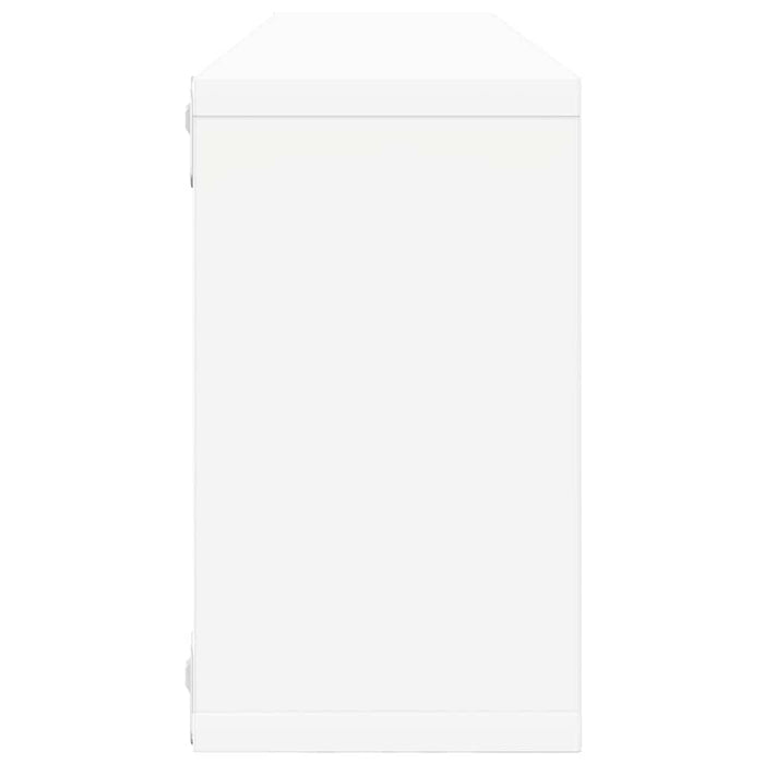 Raft de perete cub 4 buc. alb&stejar sonoma 80x15x26,5 cm PAL WALTI