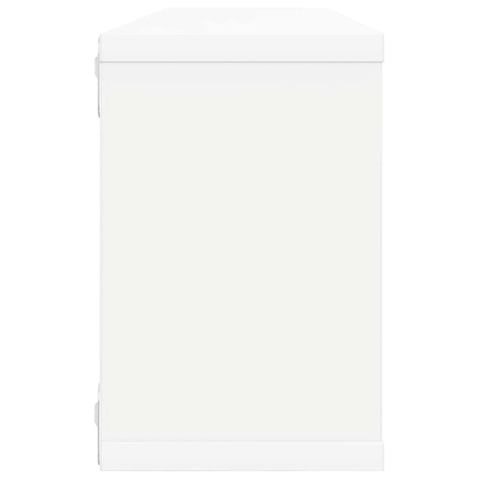 Rafturi de perete cub 2 bucăți alb 60x15x23 cm lemn prelucrat - WALTI WALTI