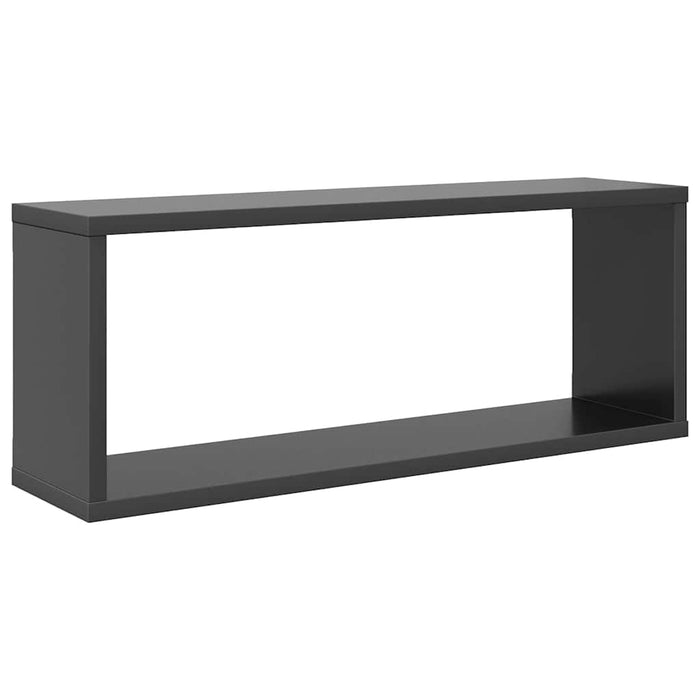 Rafturi de perete cub, 4 buc, gri, 60x15x23 cm, PAL WALTI
