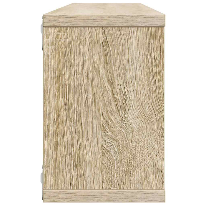 Rafturi de perete cub, 2 buc., stejar sonoma, 60x15x23 cm, PAL - WALTI WALTI