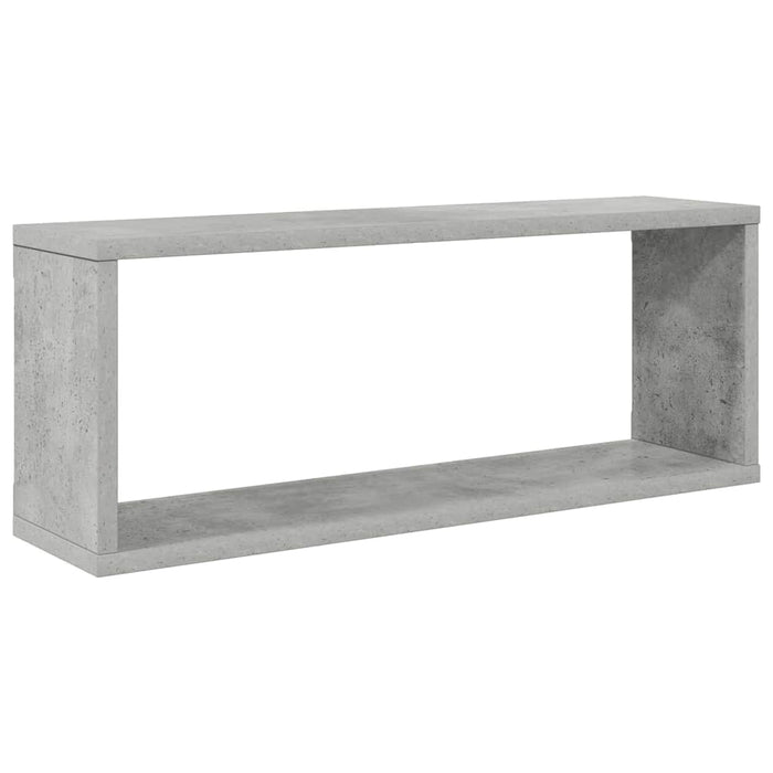 Rafturi de perete cub, 2 buc, gri beton, 60x15x23 cm, PAL - WALTI WALTI