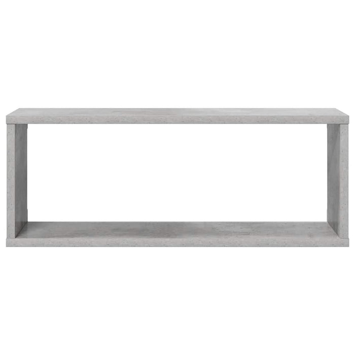 Rafturi de perete cub, 2 buc, gri beton, 60x15x23 cm, PAL - WALTI WALTI