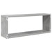 Rafturi de perete cub, 2 buc, gri beton, 60x15x23 cm, PAL - WALTI WALTI