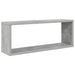 Rafturi de perete cub, 4 buc, gri beton, 60x15x23 cm, PAL - WALTI WALTI