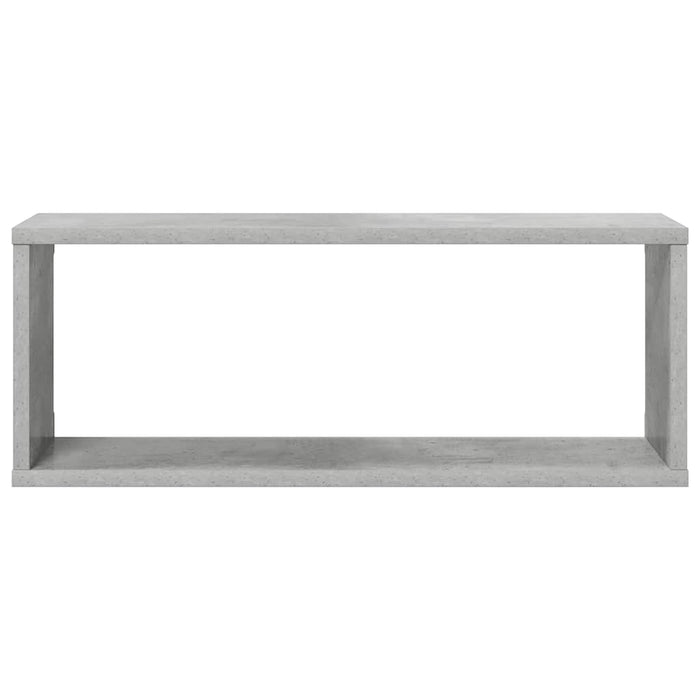 Rafturi de perete cub, 4 buc, gri beton, 60x15x23 cm, PAL - WALTI WALTI