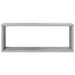 Rafturi de perete cub, 4 buc, gri beton, 60x15x23 cm, PAL - WALTI WALTI