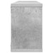 Rafturi de perete cub, 4 buc, gri beton, 60x15x23 cm, PAL - WALTI WALTI