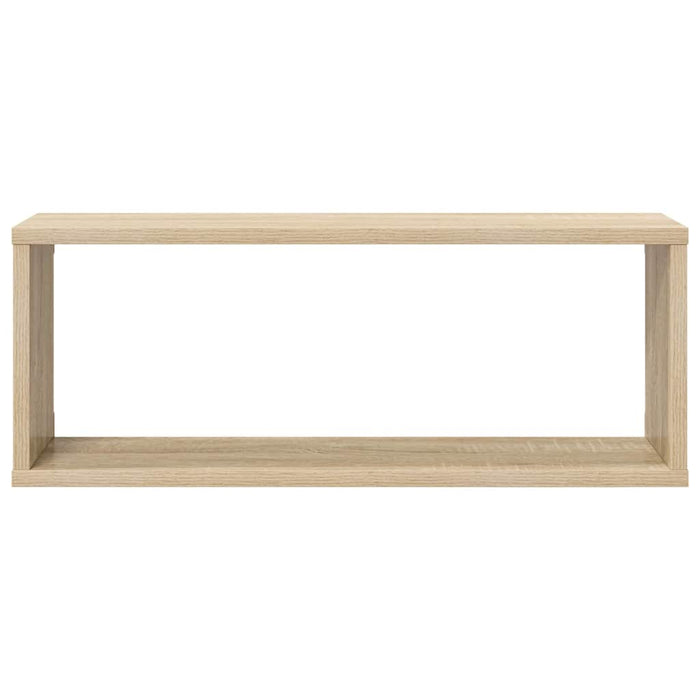 Rafturi de perete cub 6 buc. alb/stejar sonoma 60x15x23 cm PAL WALTI
