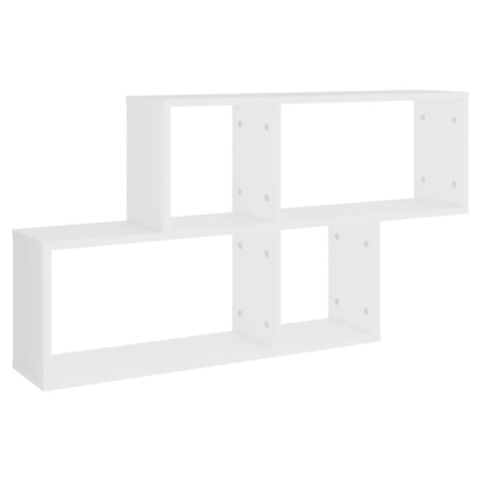 Raft de perete, alb, 100x18x53 cm, lemn prelucrat - WALTI WALTI