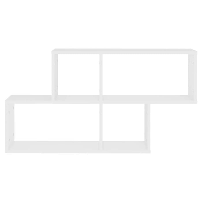 Raft de perete, alb, 100x18x53 cm, lemn prelucrat - WALTI WALTI