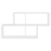 Raft de perete, alb, 100x18x53 cm, lemn prelucrat - WALTI WALTI