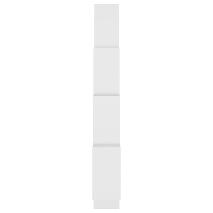 Raft de perete cub, alb, 90x15x119 cm, PAL - WALTI WALTI
