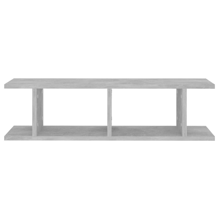 Rafturi de perete, 2 buc., gri beton, 75x18x20 cm, lemn - WALTI WALTI