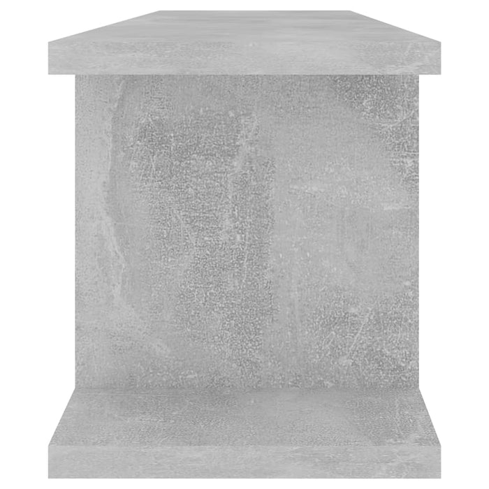 Rafturi de perete, 2 buc., gri beton, 75x18x20 cm, lemn - WALTI WALTI