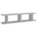 Rafturi de perete, 2 bucâți, gri beton, 90x18x20 cm, PAL - WALTI WALTI