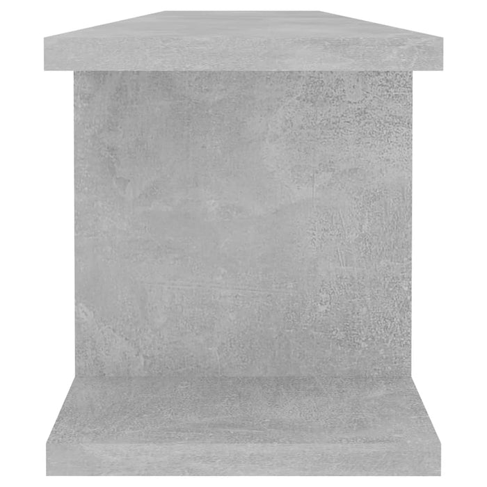 Rafturi de perete, 2 bucâți, gri beton, 90x18x20 cm, PAL - WALTI WALTI