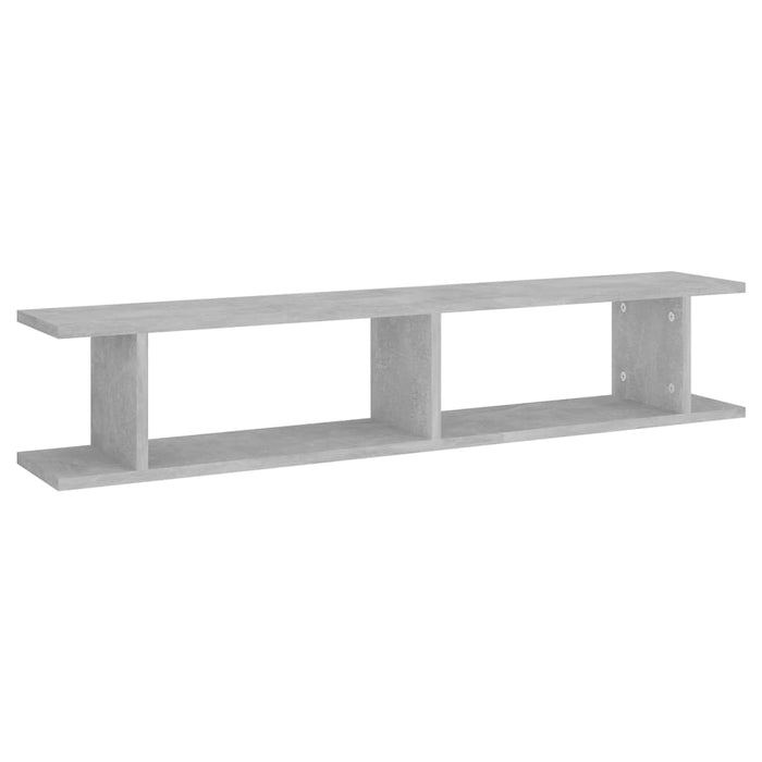 Rafturi de perete, 2 buc., gri beton, 105x18x20 cm, PAL - WALTI WALTI
