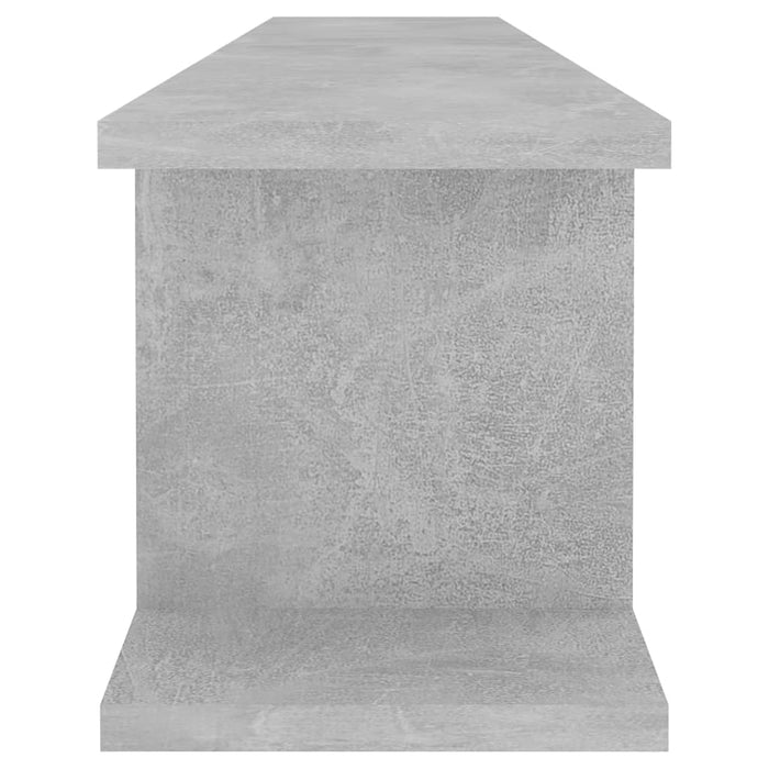 Rafturi de perete, 2 buc., gri beton, 105x18x20 cm, PAL - WALTI WALTI