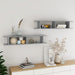 Rafturi de perete, 2 buc., gri beton, 105x18x20 cm, PAL - WALTI WALTI