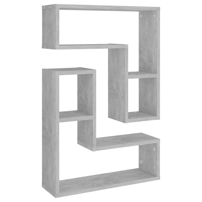 Rafturi de perete, 2 buc., gri beton, 50x15x50 cm, PAL - WALTI WALTI