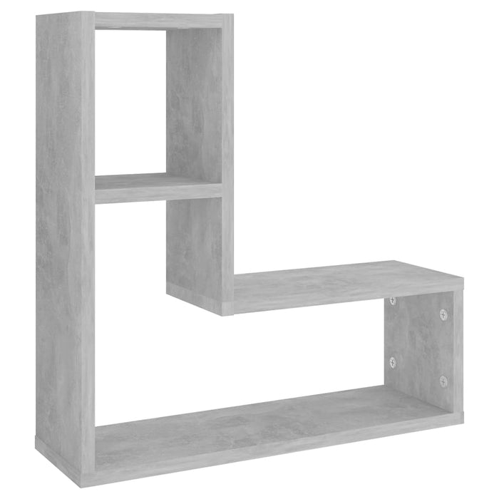 Rafturi de perete, 2 buc., gri beton, 50x15x50 cm, PAL - WALTI WALTI
