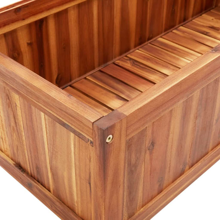 Strat înălțat cu spalier, 85x38x150 cm, lemn masiv de acacia - WALTI WALTI