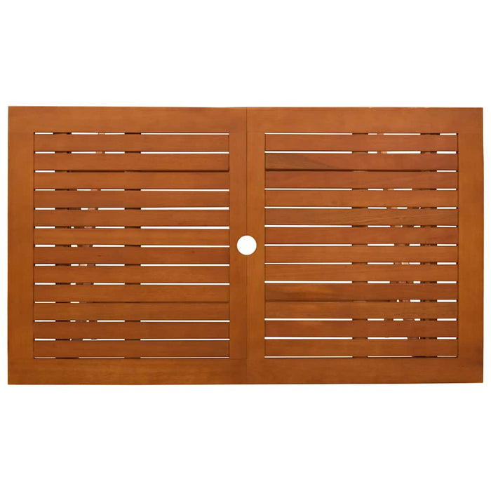 Masă de grădină pliabilă, 120x70x75 cm, lemn masiv eucalipt - WALTI WALTI