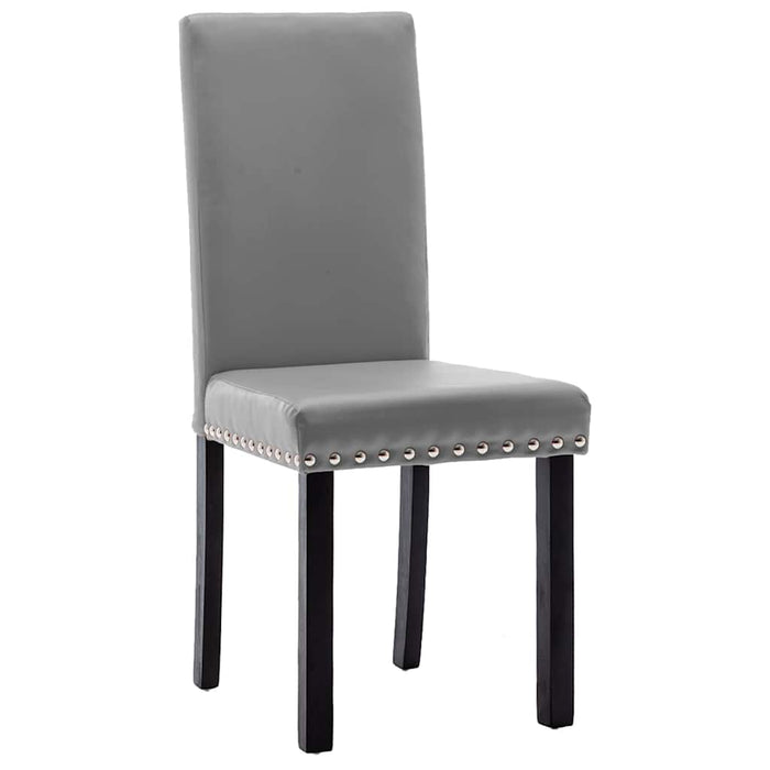 Scaune de bucătărie, 4 buc, gri, PVC WALTI