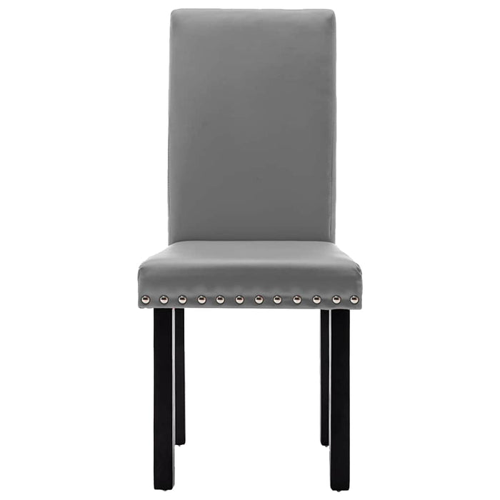 Scaune de bucătărie, 4 buc, gri, PVC WALTI