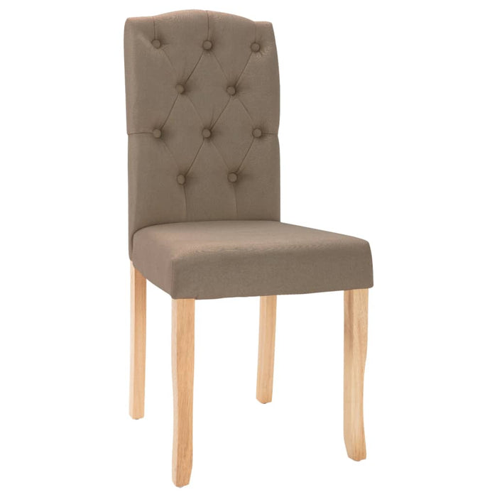 Scaune de bucătărie, 4 buc., gri taupe, material textil WALTI