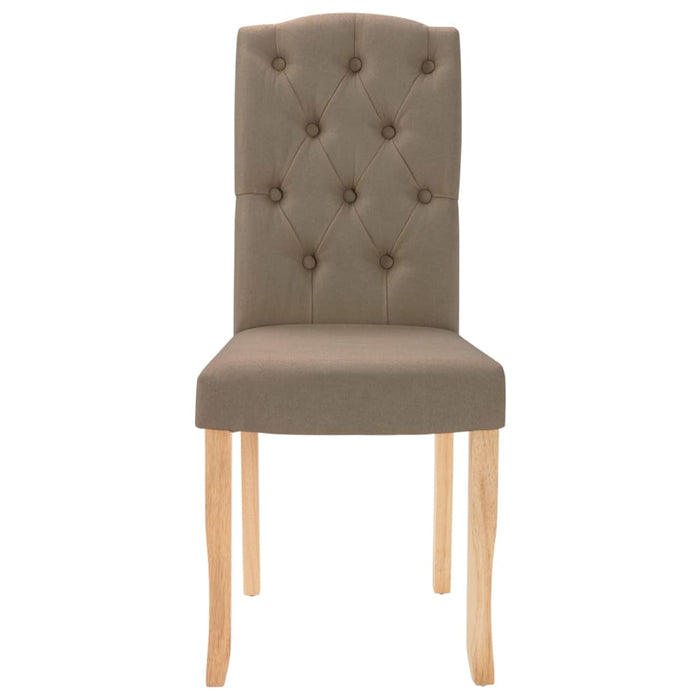 Scaune de bucătărie, 4 buc., gri taupe, material textil WALTI