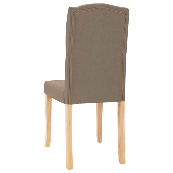 Scaune de bucătărie, 4 buc., gri taupe, material textil WALTI