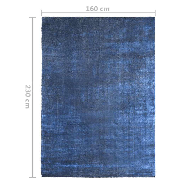 Covor lavabil pliabil, bleumarin, 160x230 cm, poliester WALTI