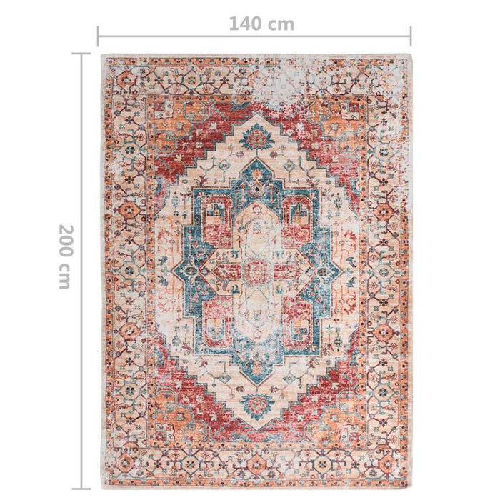 Covor cu imprimeu lavabil, multicolor, 140x200 cm, poliester WALTI