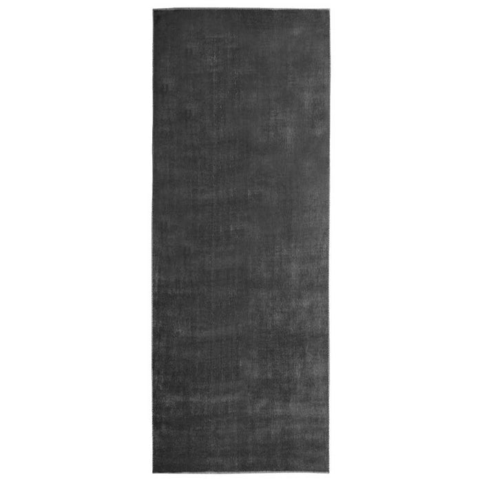 Covor traversă lavabil pliabil, antracit, 100x300 cm, poliester WALTI
