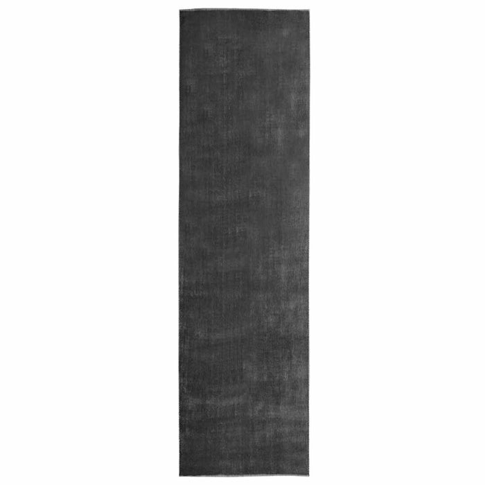 Covor traversă lavabil pliabil, antracit, 100x400 cm, poliester WALTI