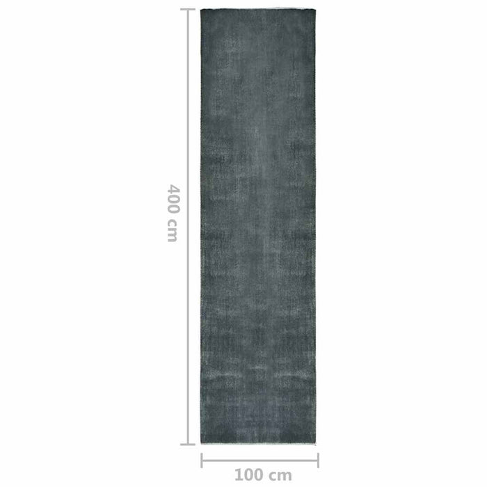 Covor traversă lavabil pliabil, gri, 100x400 cm, poliester WALTI