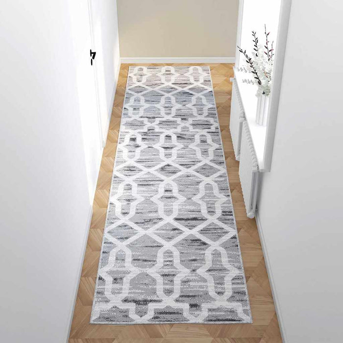 Covor traversă cu imprimeu, lavabil, 100x400 cm, poliester WALTI