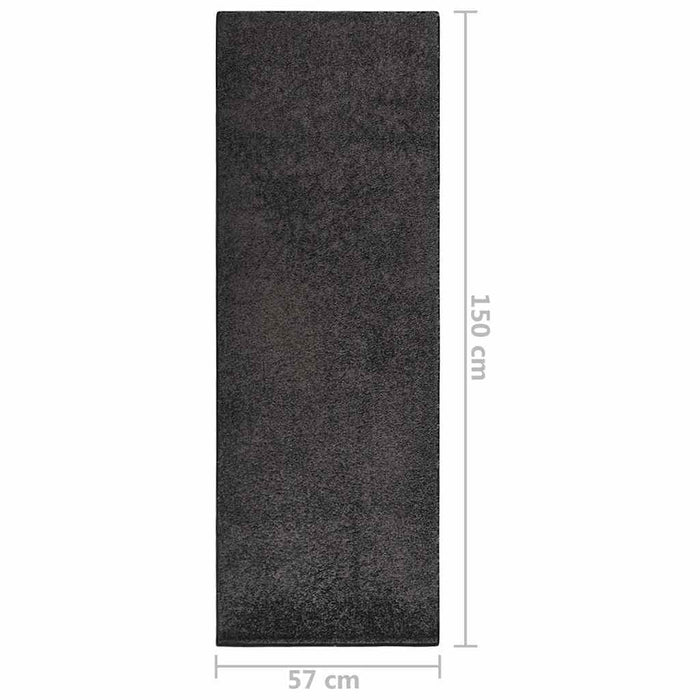 Covor moale anti-alunecare, antracit, 57x150 cm WALTI