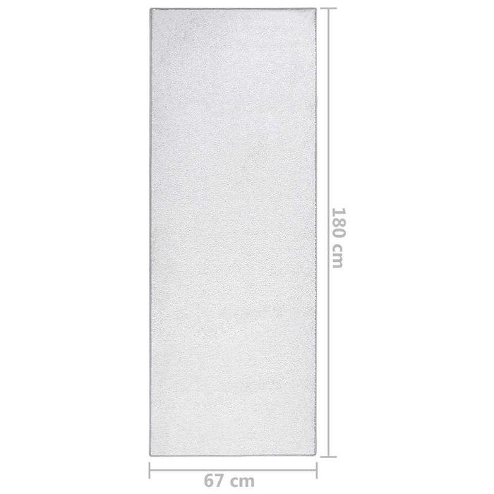Covor moale anti-alunecare, gri deschis, 67x180 cm WALTI