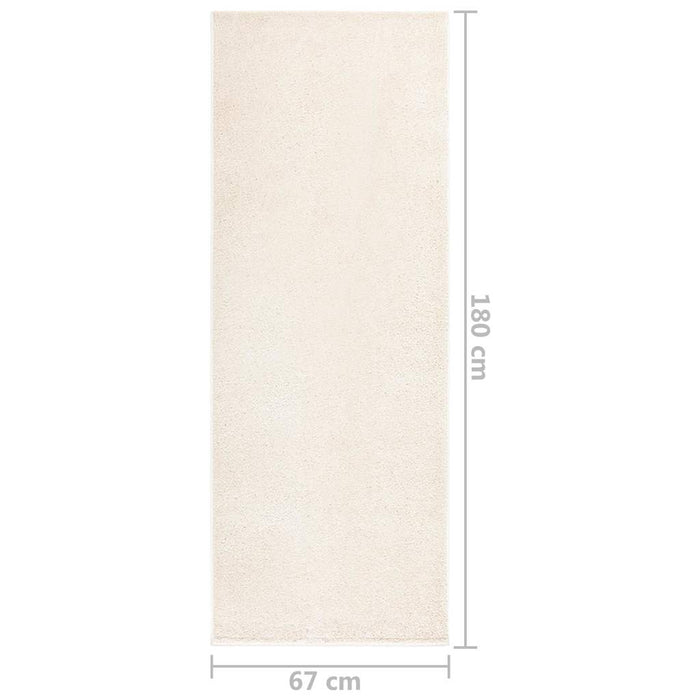 Covor moale anti-alunecare, bej, 67x180 cm WALTI