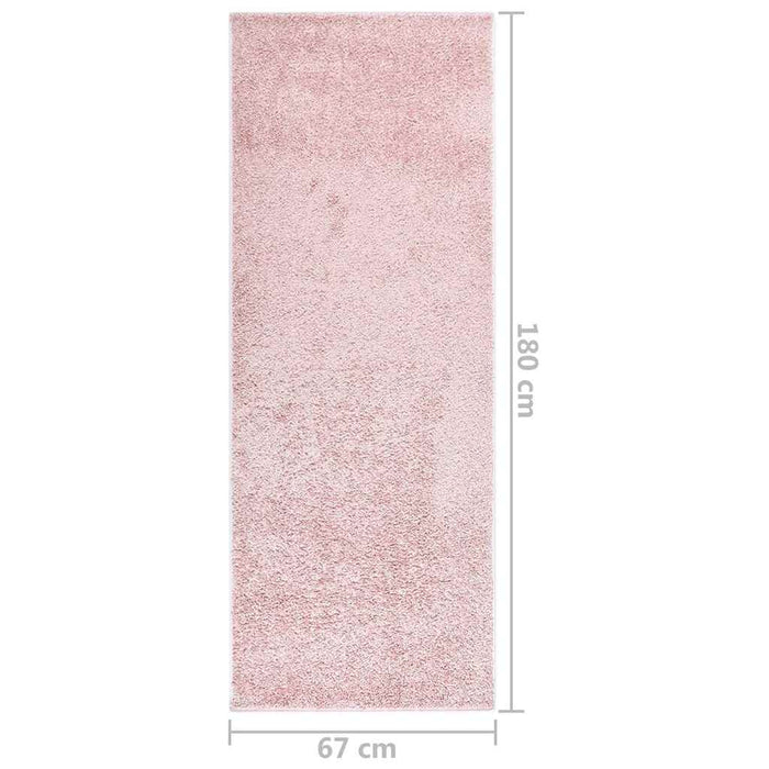 Covor moale anti-alunecare, roz, 67x180 cm WALTI