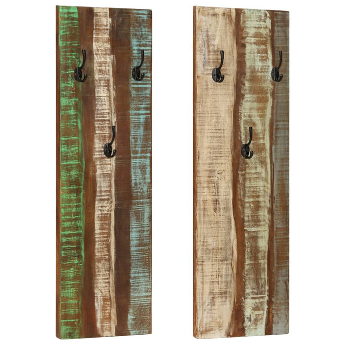 Cuier de haine de perete 2 buc. 36x3x110 cm lemn masiv reciclat - WALTI WALTI