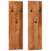 Cuier de haine de perete 2 buc. 36x3x110 cm, lemn masiv acacia - WALTI WALTI