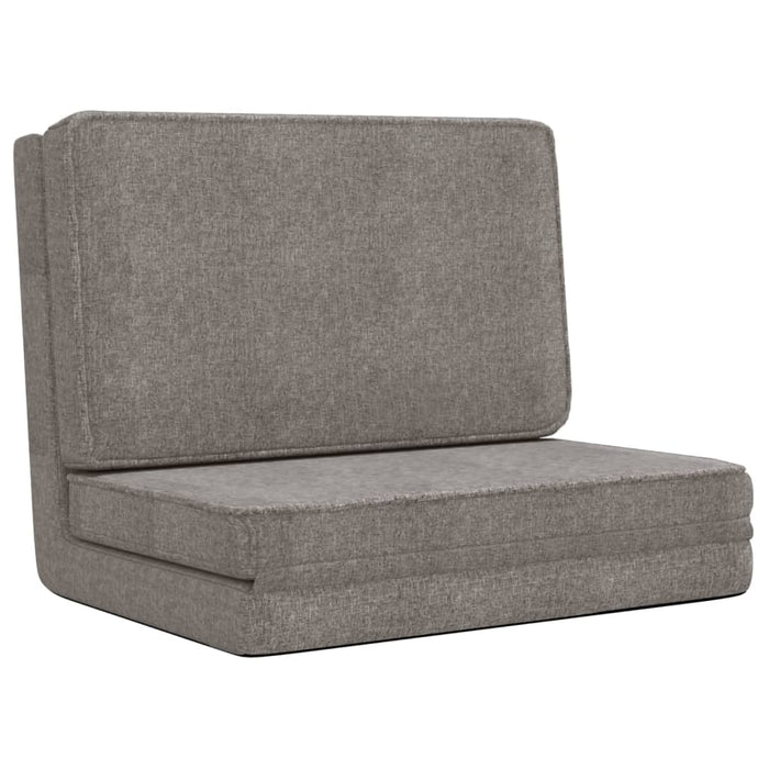 Scaun de podea pliabil, gri deschis, material textil - WALTI WALTI