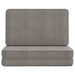 Scaun de podea pliabil, gri deschis, material textil - WALTI WALTI