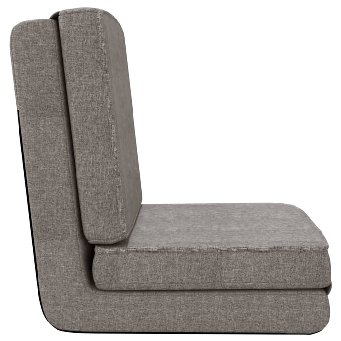 Scaun de podea pliabil, gri deschis, material textil - WALTI WALTI